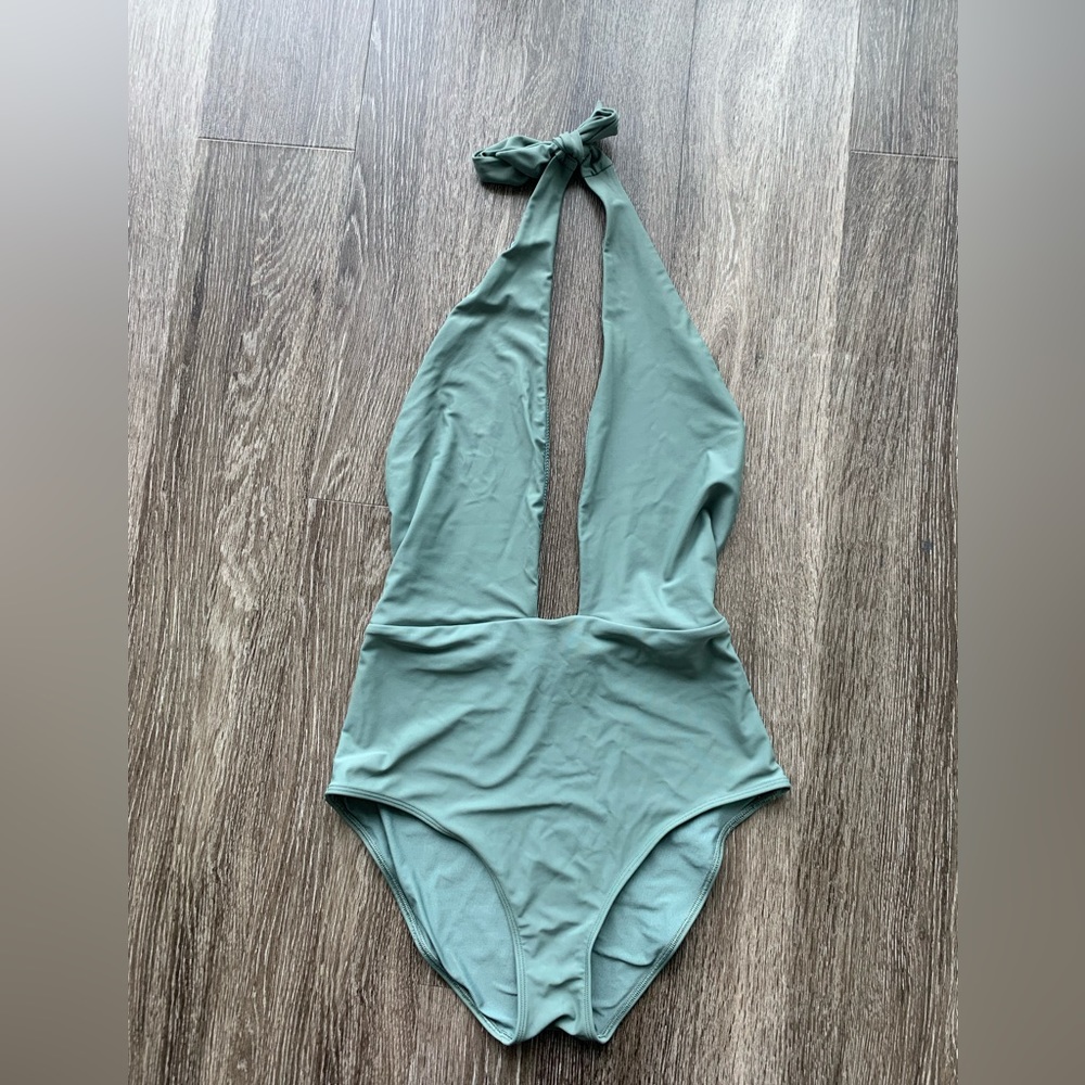 Aerie One Piece Plunge Swimsuit Size M
